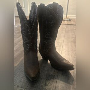 Laredo Western Boots Women Size 7.5 Brown Leather 51078 Pull On